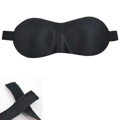 Black Nylon Molded Blindfold, image 1